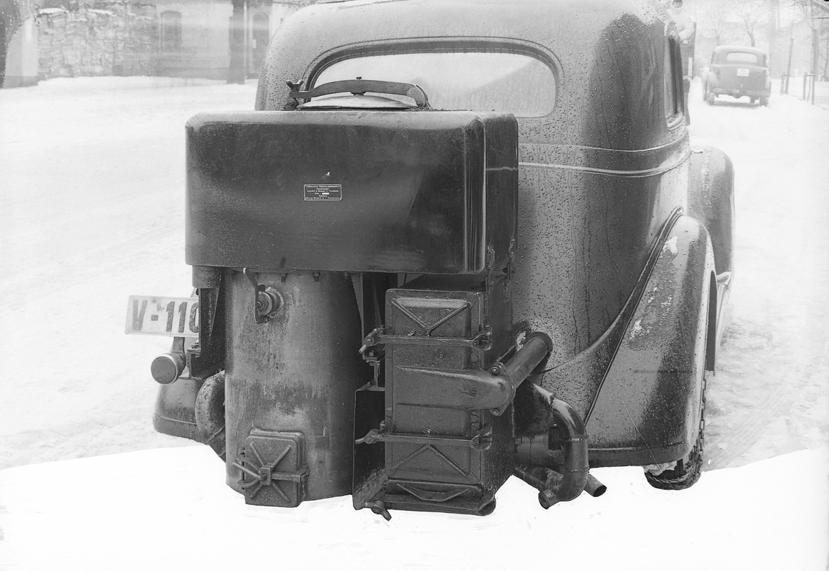 Plymouth 1936 med generator fra Grendahl & Minsaas A/S