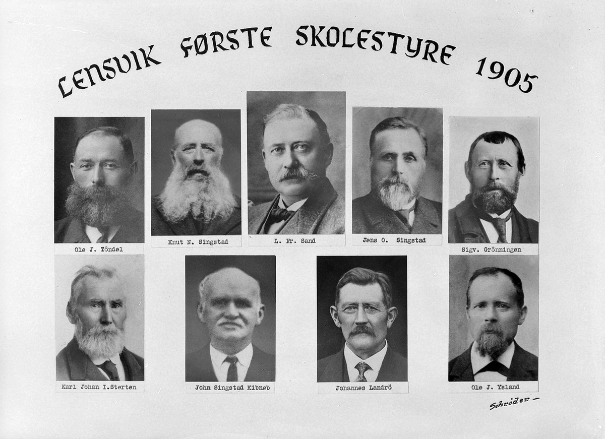Lensvik første skolestyre 1905