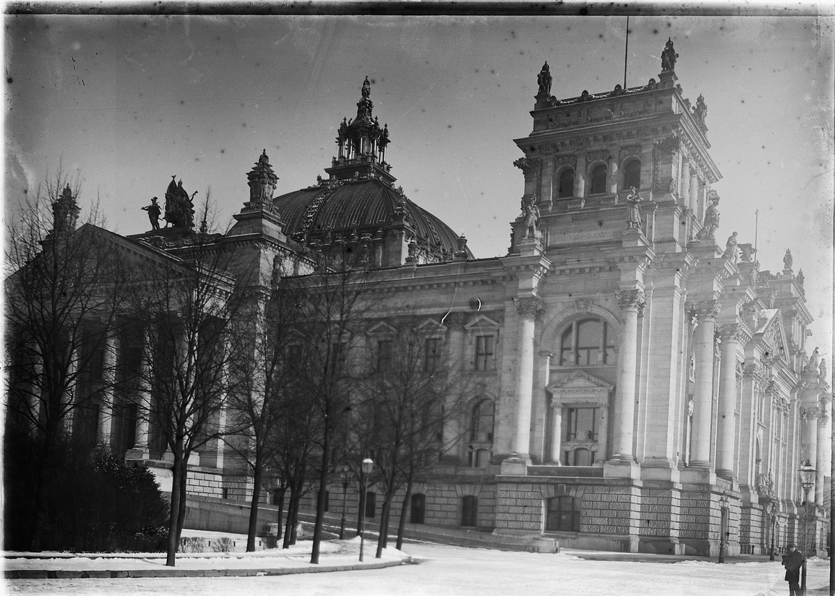 Tyskland, Berlin, Riksdagsbygningen, Reichstagsgebäude,