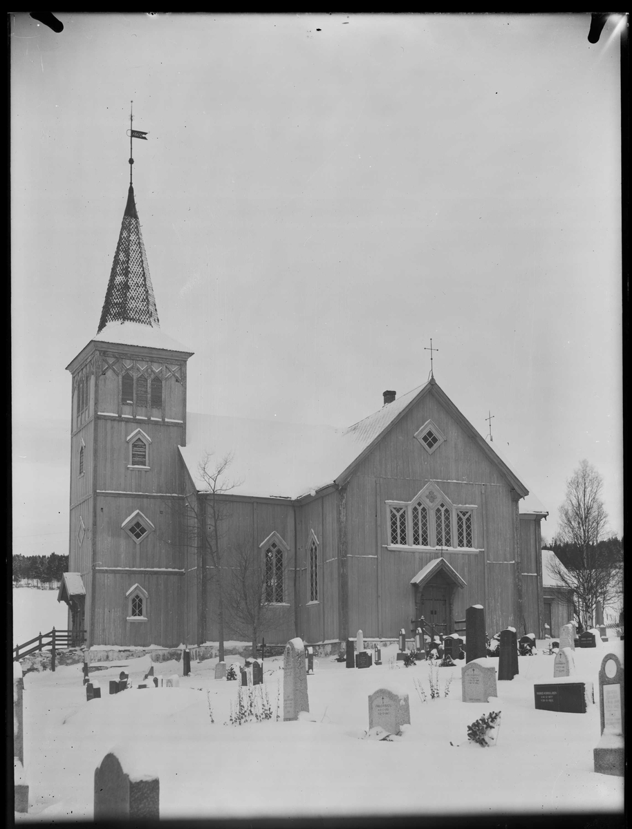 Bilde av Os kirke, 1954