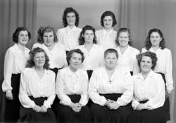 Døves Vel i Storhamargata 74, elevkull 1948. 
Nr. to f. v. 