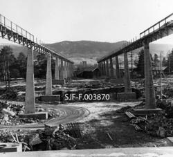 Kranbanen ved Geithus Bruk på Modum i Buskerud, slik den så 