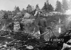Grunnarbeid på tomta til Geithus Bruk på Modum i Buskerud i 