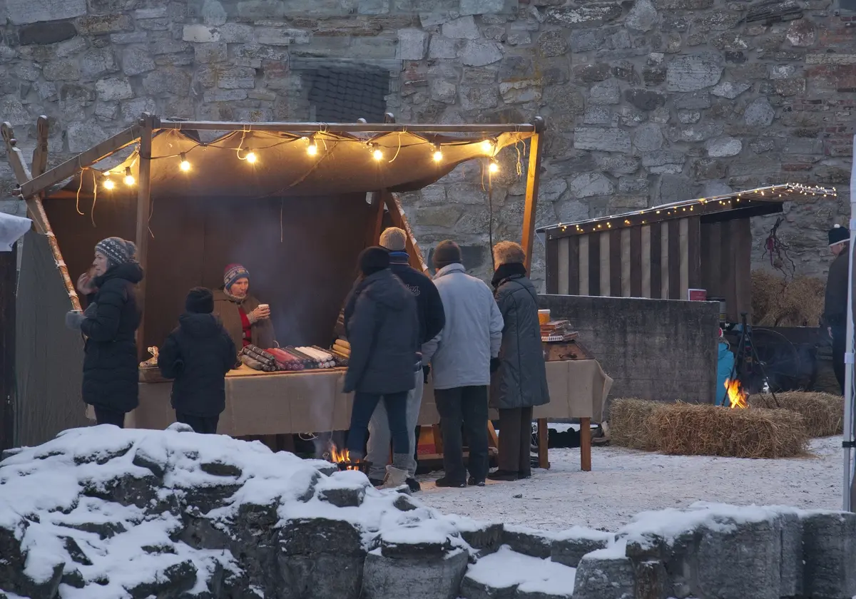 Julemesse i Borggården på Hedmarksmuseet, Domkirkeodden, 09. 12. 2012. 