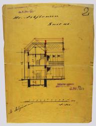 Vaaningshus, tomt ved Keiser Wilhelms gade [Arbeidstegning]