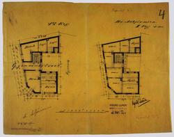 Vaaningshus, tomt ved Keiser Wilhelms gade [Arbeidstegning]
