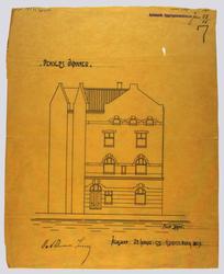 Forretningsgaard for O. A. Devolds sønner [Arbeidstegning]