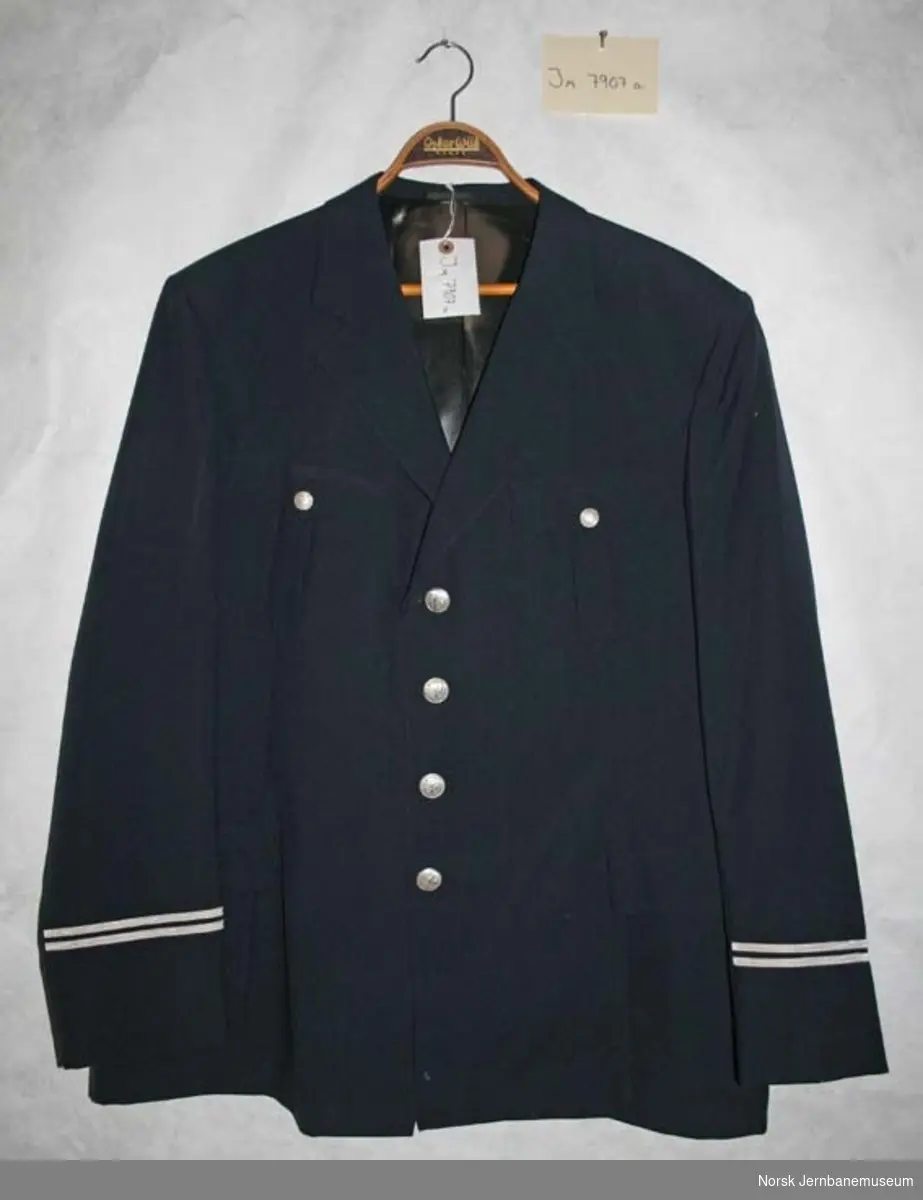 Uniformsjakke og -bukse for lokomotivfører