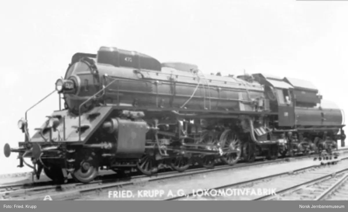 Leveransefoto av damplokomotiv type 49c nr. 470