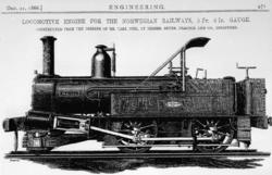 Repro fra "Engineering" 21. desember 1866 med bilde og omtal
