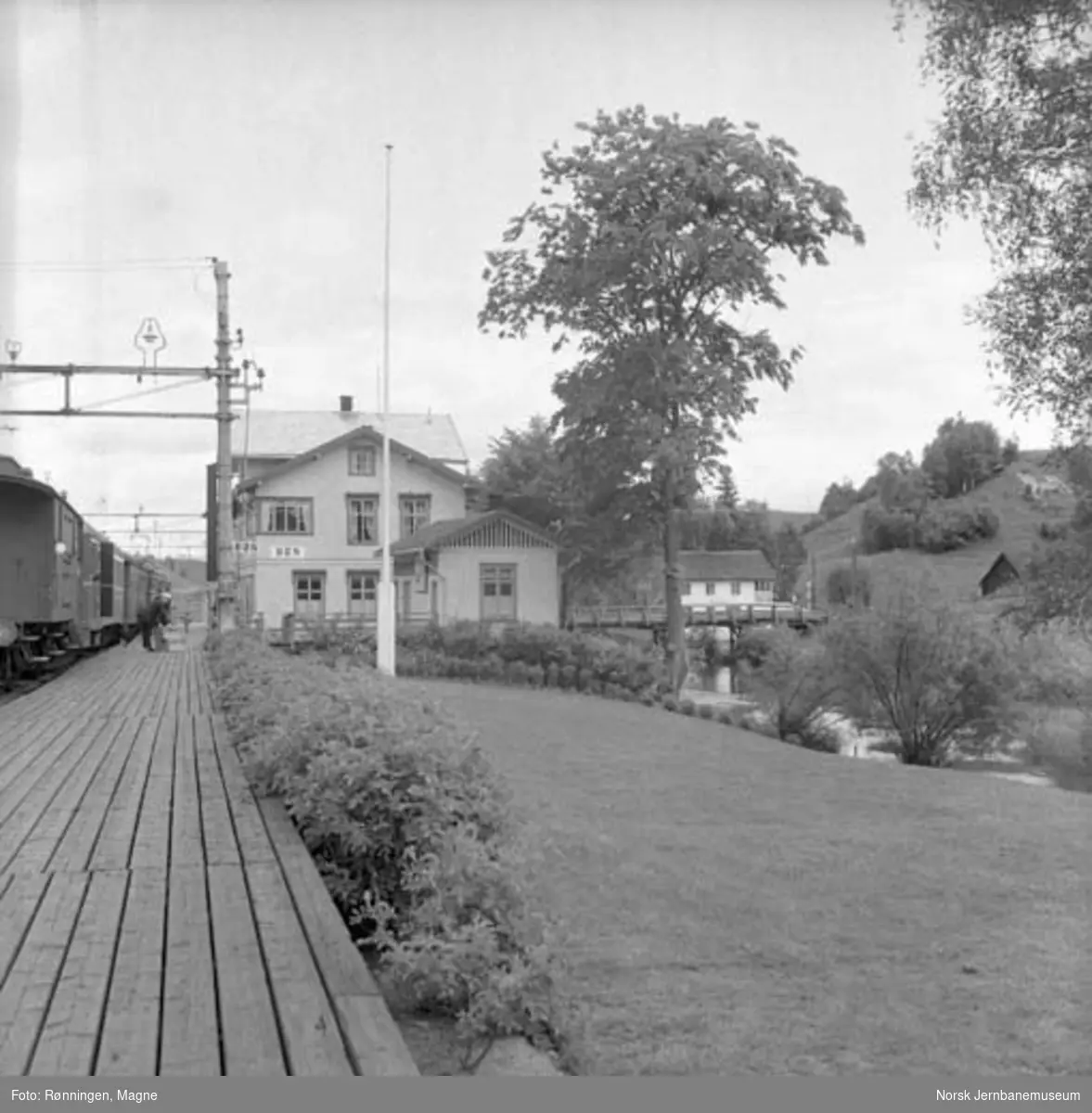 Hageanlegget på Bøn stasjon