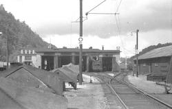 Kristiansand stasjon : lokomotivstallen på Krossen