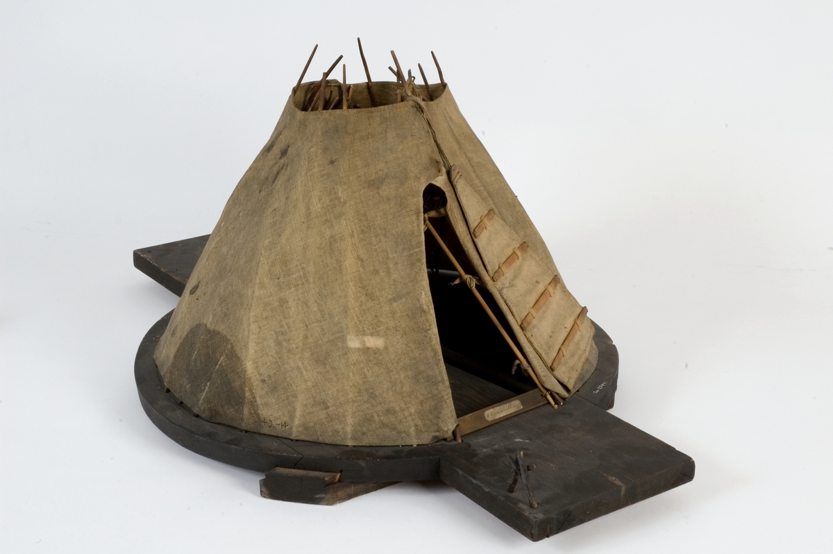 Modell av telt