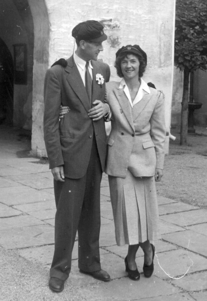 Direktør Reidar Kjellberg med frue ved 25-årsjubileet 2.september 1949.