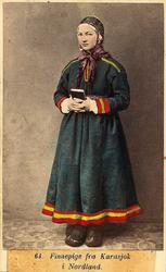 64. Finnepige fra Karasjok i Finmarken.