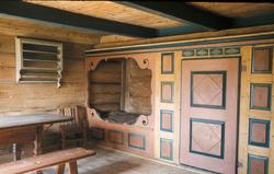 Interiør fra Mjålandsstova i Mandal.