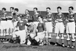 Enkeltbilde av bronselaget i fotball fra Berlinlekene i 1936