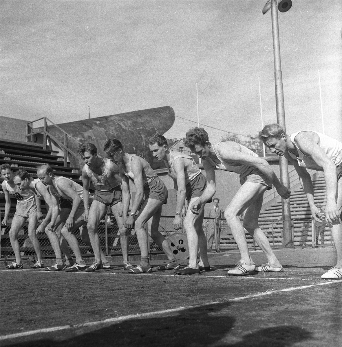 Norge, 17.09.1956. Bygdelag. Nordfjordlaget. Trøndere. Idrettstevne, løp.