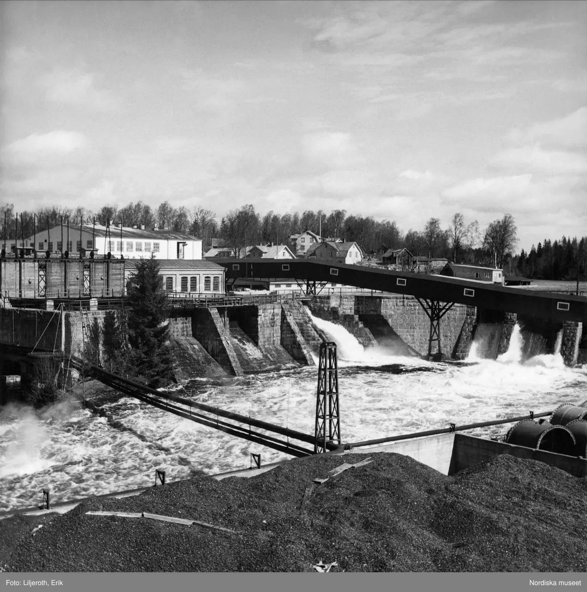 Kraftverk vid M&ouml;rrums&aring;n, Sm&aring;land.