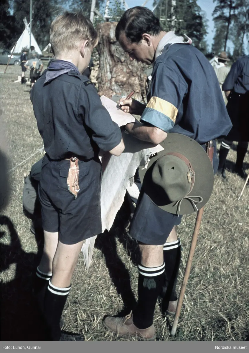 Scoutläger vid Tullgarn.