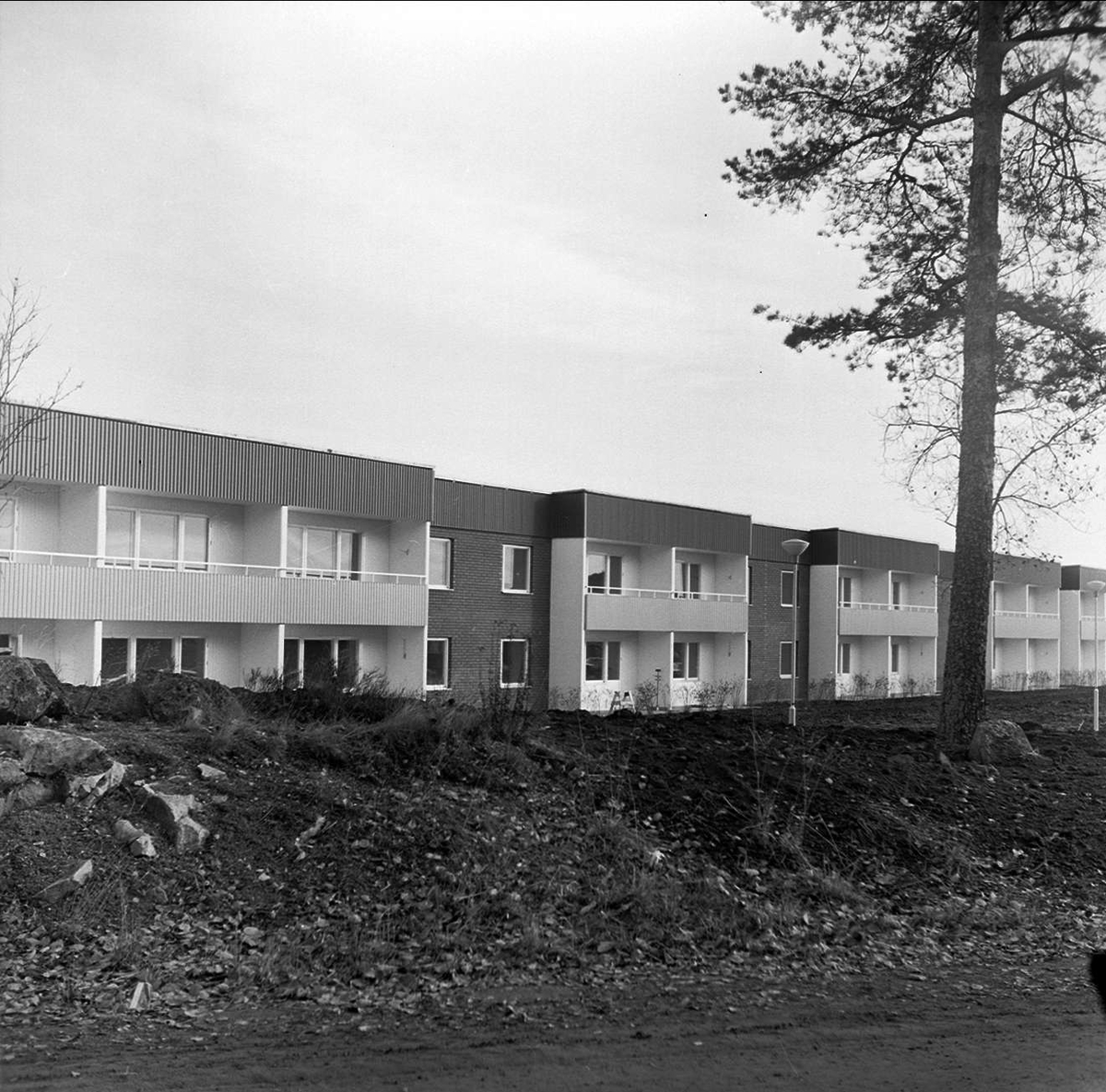 Inflyttning i kvarteret Skölden, Tierp, Uppland oktober 1972