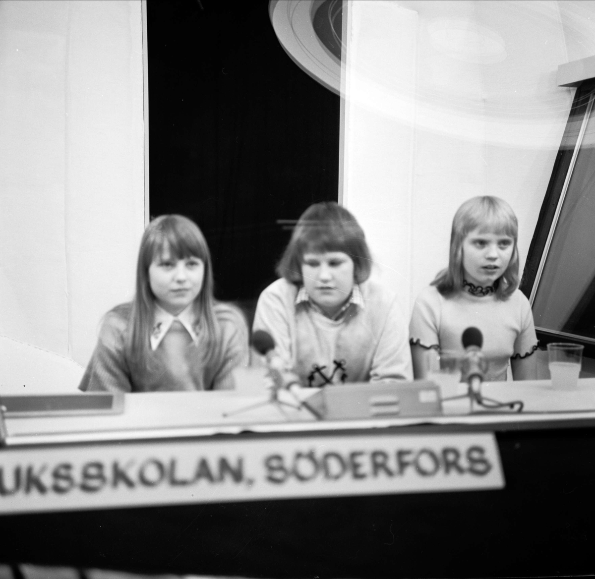 "Söderforselever med i Vi i femman i TV", Stockholm mars 1973