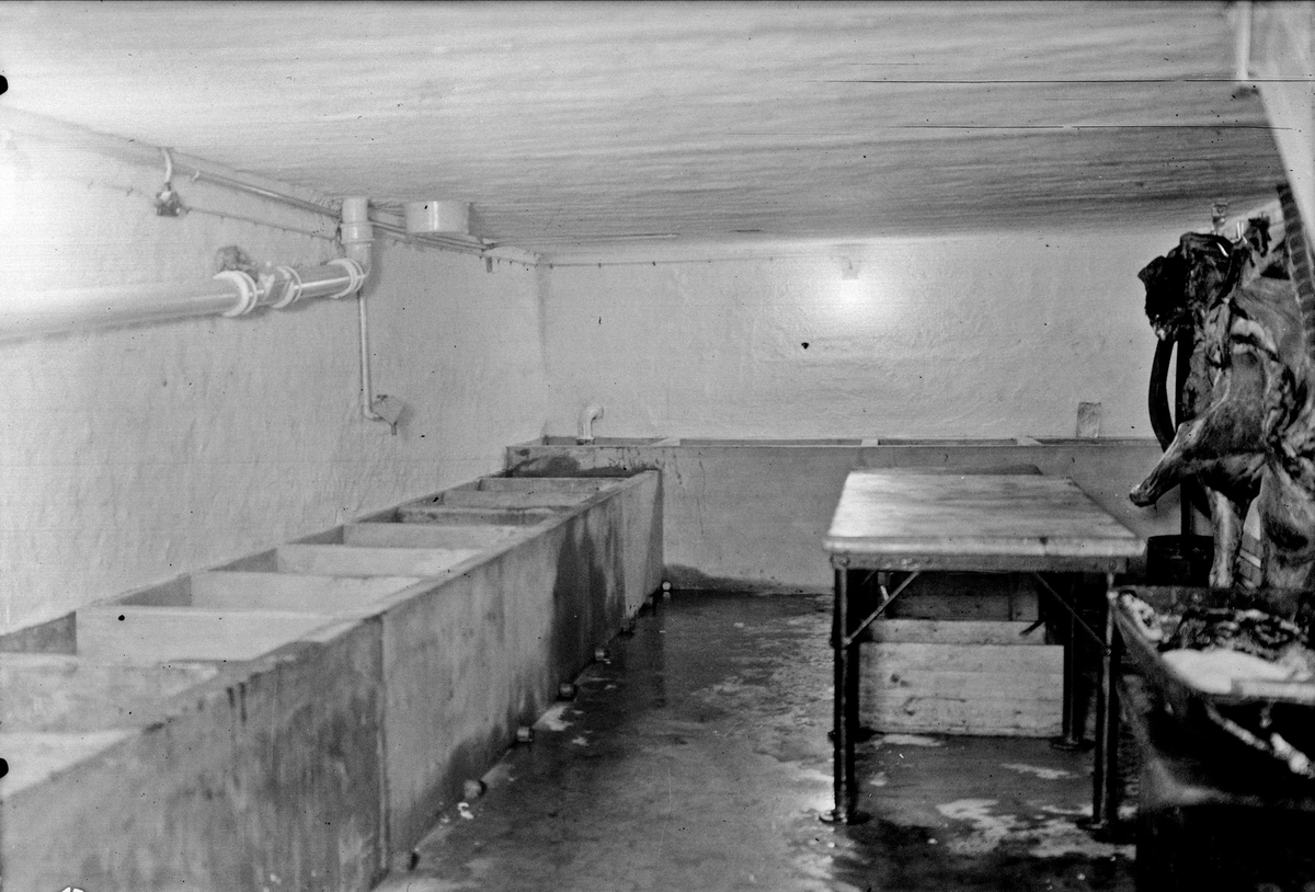 Lars Charkuteri, Uppsala 1934 - slaktrummet i fabriken