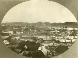 Lillesand havn, 1864.