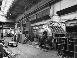 Maskinverkstedet ved Myrens verksted den siste arbeidsdagen 