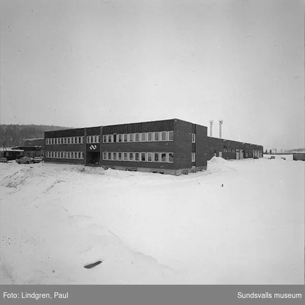 Kooperativa Förbundets lagercentral, invigd 1968-02-09. Kontorsdelen.