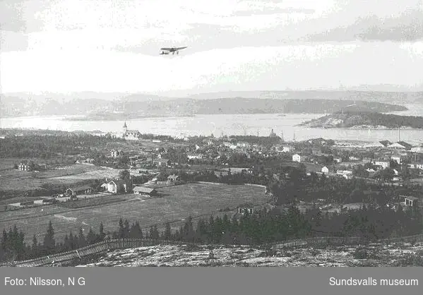 Baron Carl Cederströms flyguppvisning i Sundsvall.
