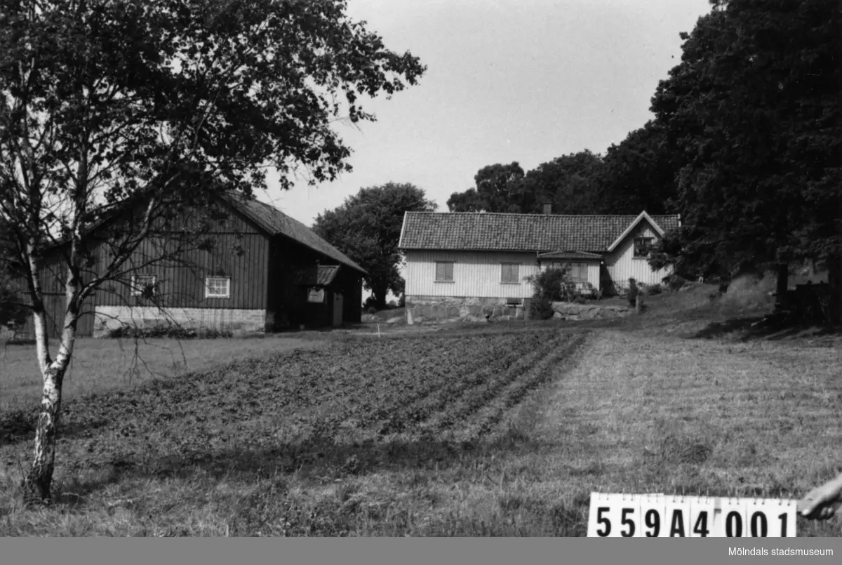 Byggnadsinventering i Lindome 1968. Högsered 1:3.
Hus nr: 559A4001. 
Benämning: permanent bostad och ladugård.
Kvalitet: god.
Material: trä.
Tillfartsväg: framkomlig.