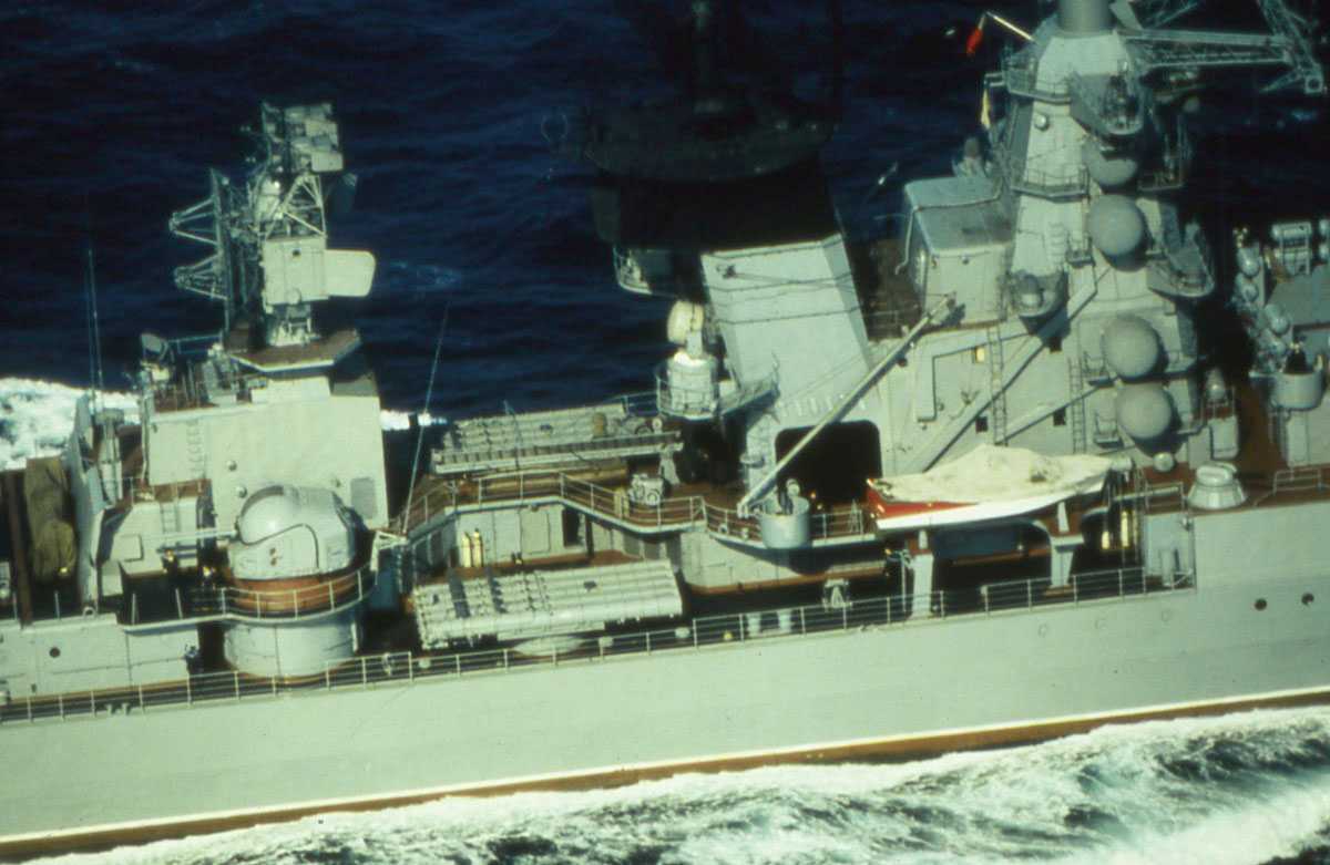 Russisk fartøy av Kresta II - klassen.