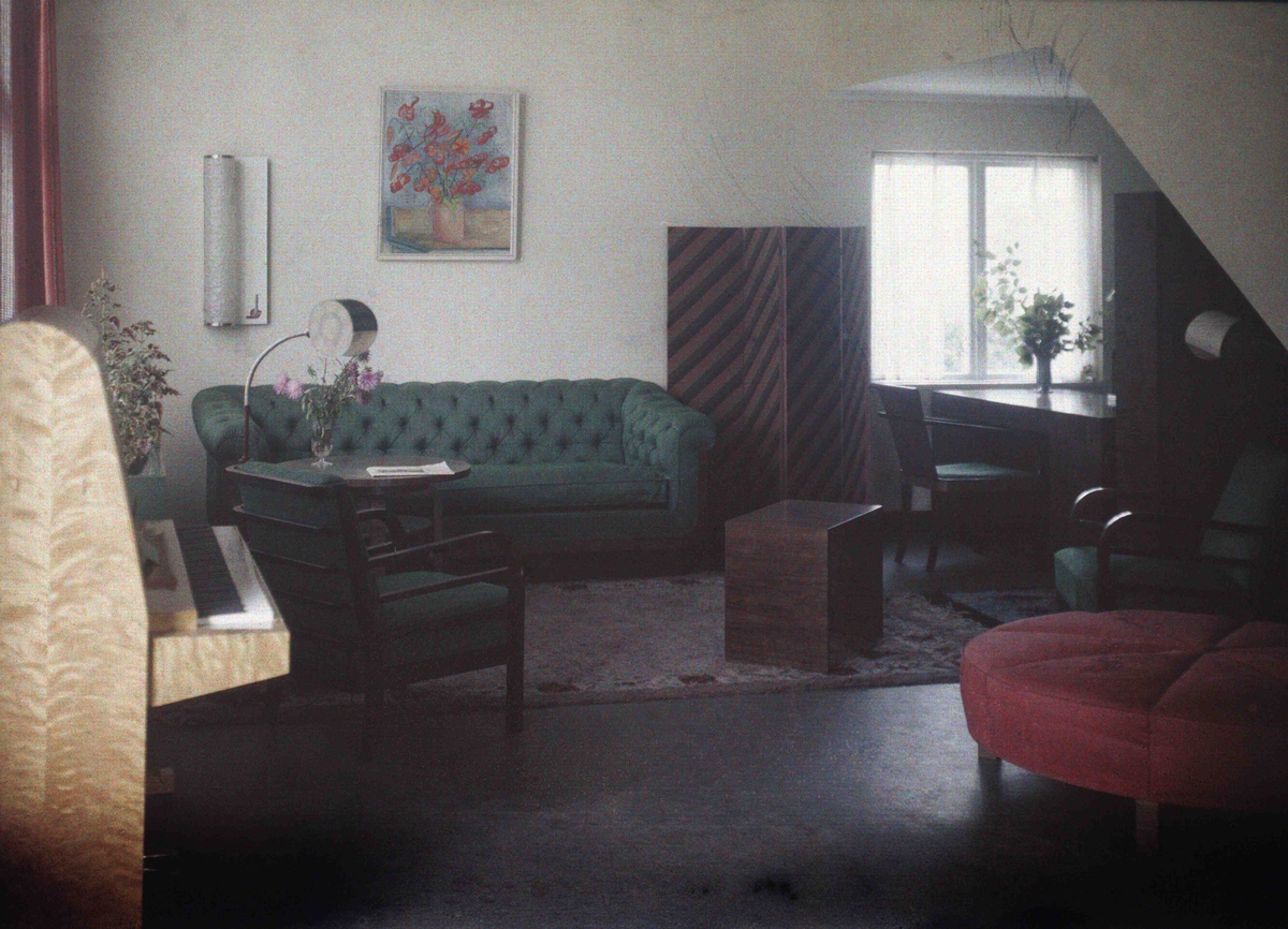 Villa 46. Egna hem, typ IX. Arkitekt: Kurt von Schmalensee. Interiör.
Stockholmsutställningen 1930