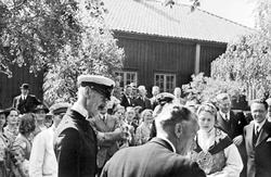 Kong Haakon VII på Borgarsyssel Museum , 9. august 1939. Sar