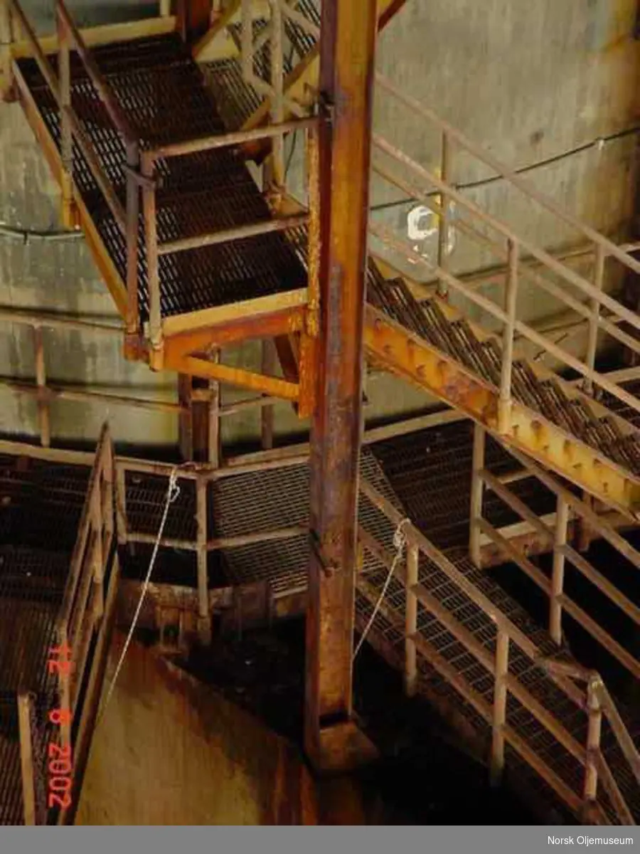 General view of the south stairs after the cable tray removed