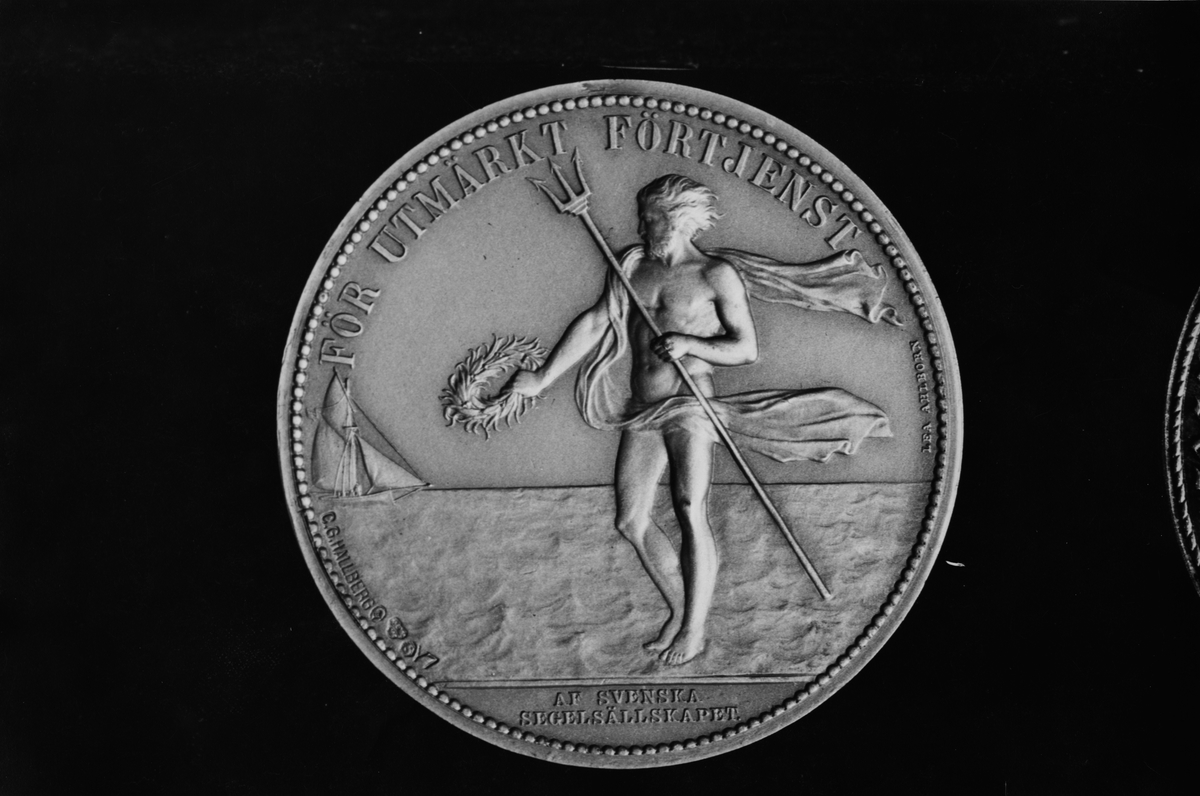 KSSS:s medalj 1879/KSSS:s förtjänstmedalj/KSSS:s rorsmedalj, baksidan