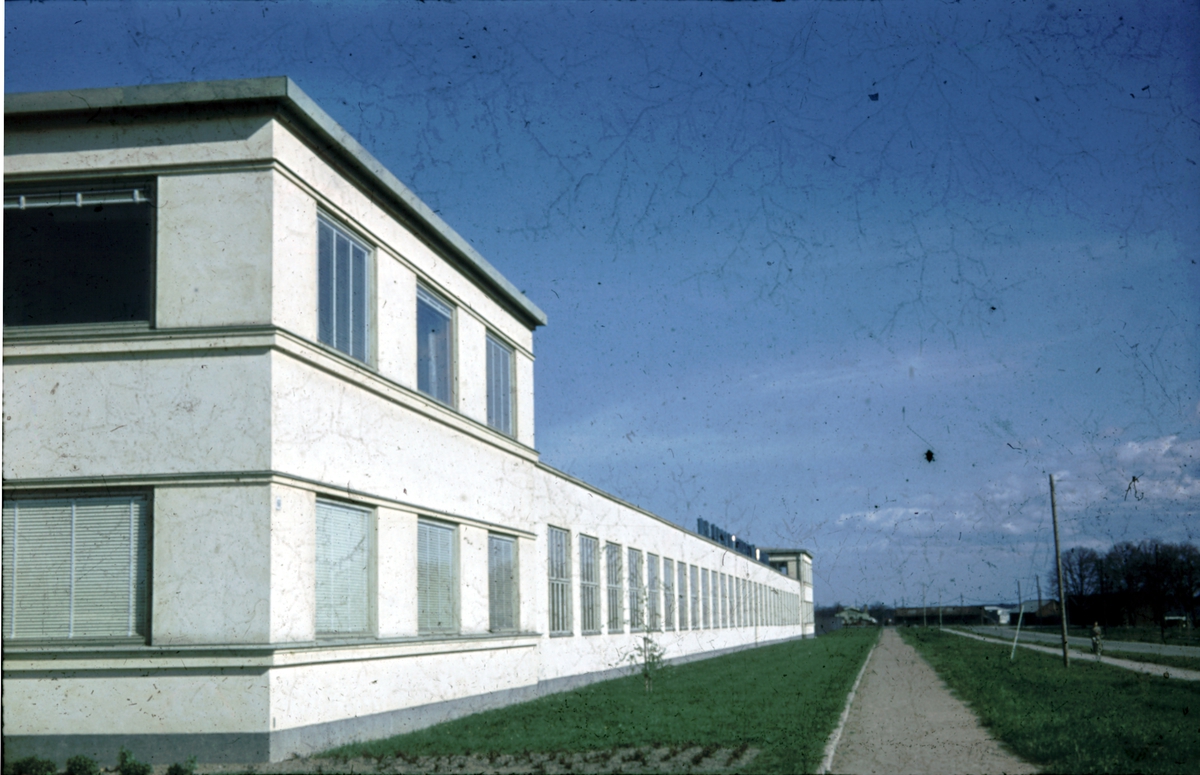 AB Upsala Sidenväveriers industrilokaler, kvarteret Vävstolen, Kungsgatan, Uppsala 1945 - 1950
