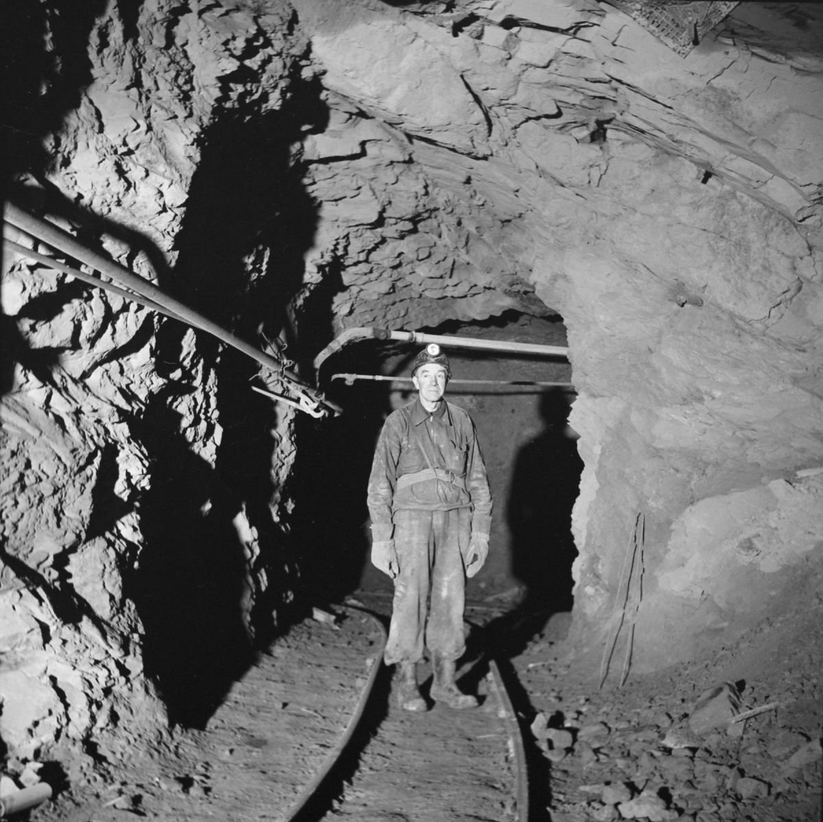 Gruvearbeider i gruva