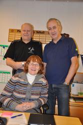 Plattformsjef Ella Kaliszuk, sikkerhetsleder Jan Gundersen o