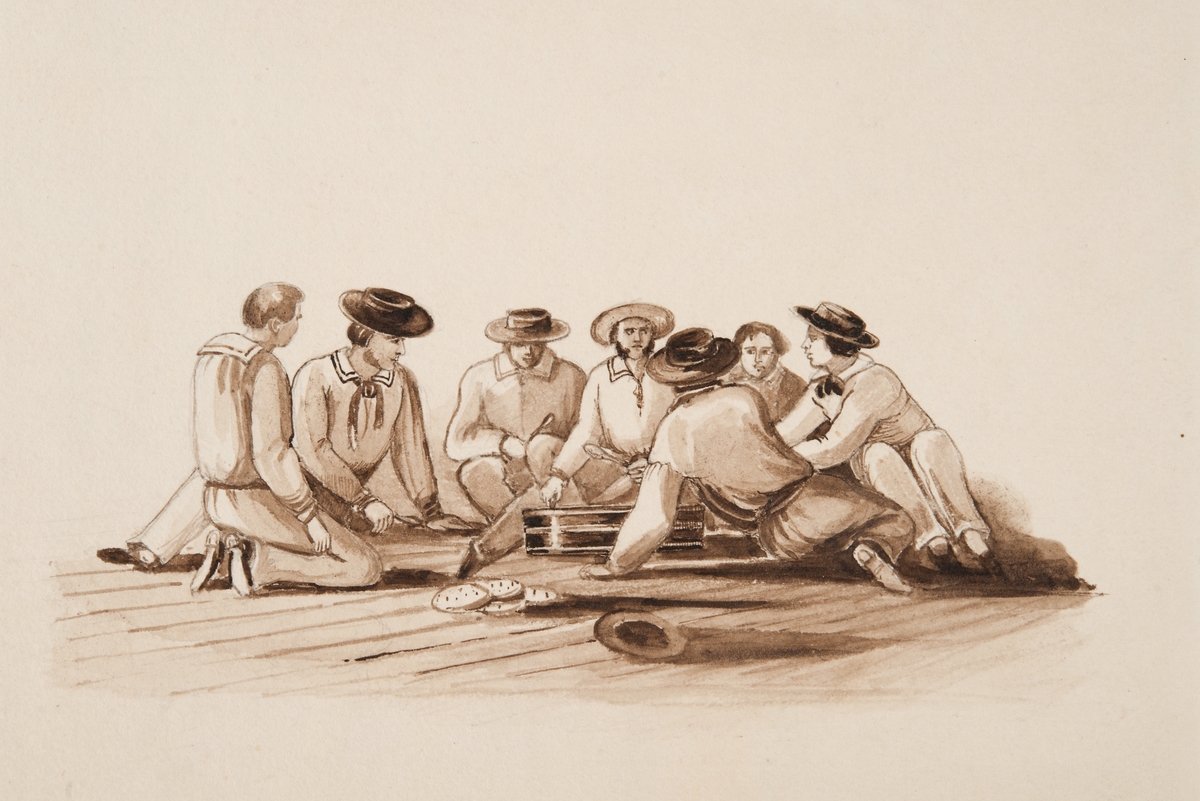 Manskapsgrupp omkring 1850