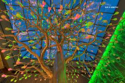 Treskulpturen som er det sentrale elementet i Norsk Skogmuse