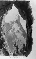 Udsigt fra "Bärenlock" paa "Kofel"