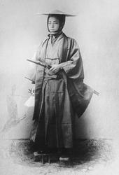 Samurai før omveltningen i Japan.