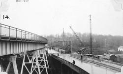 Bru over Sarpsfossen etter ombygging, sett på vestsiden