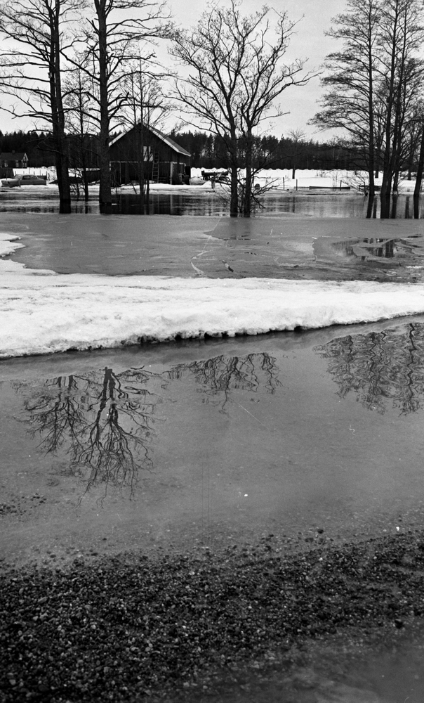 Översvämmad väg 10 mars 1966