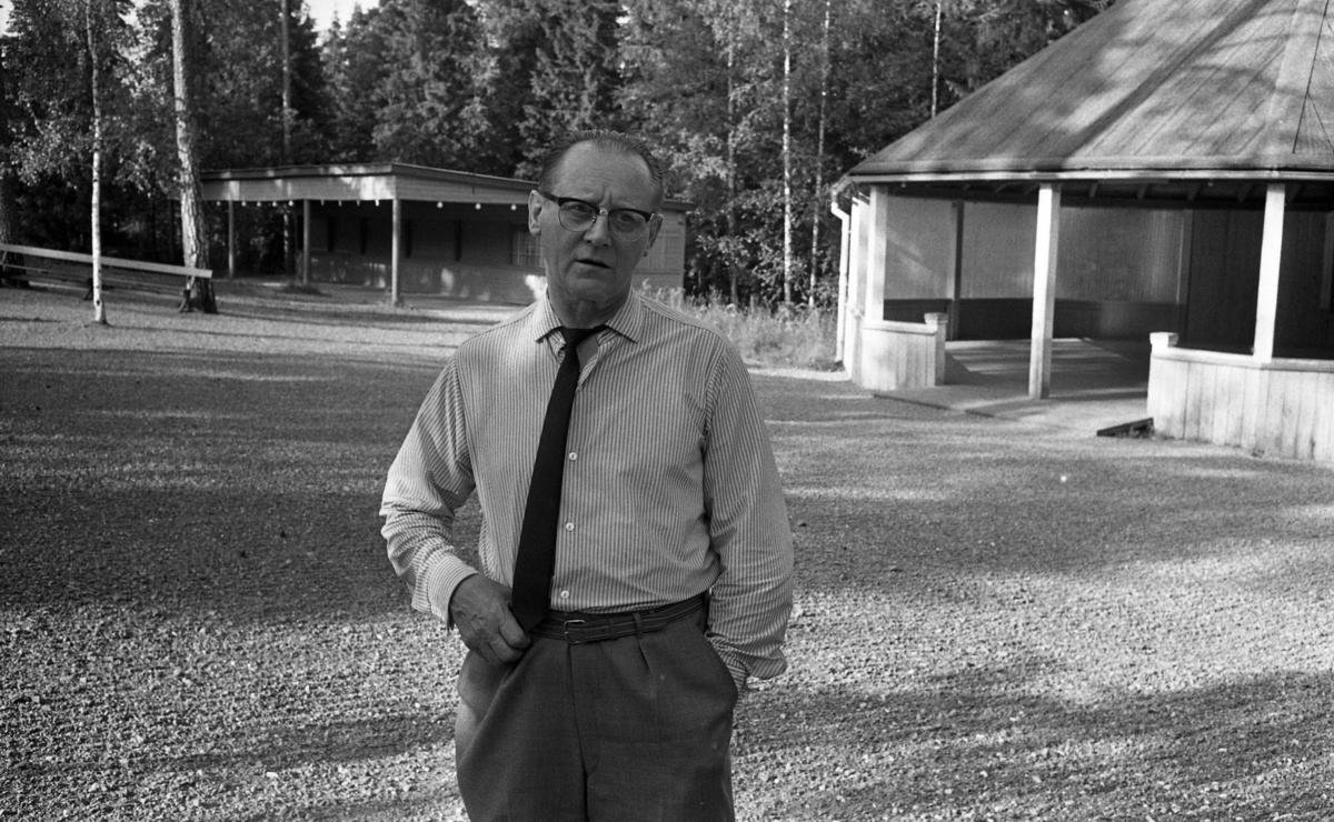 Nora Folkets Park 3 augusti 1967.
Ewert Johansson, drev Nora Folkets Park i många år på 1950-60 talet.