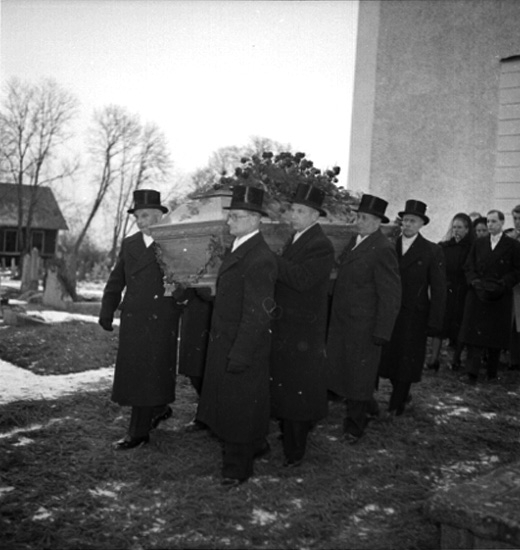 Von Horns begravning.