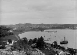 Oversiktsbilde fra Sandefjord 1909.
Bilde tatt fra Ranvikås