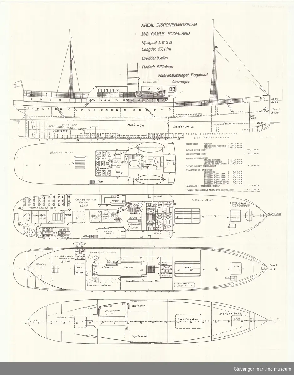 Byggetegning - Stavanger maritime museum / DigitaltMuseum